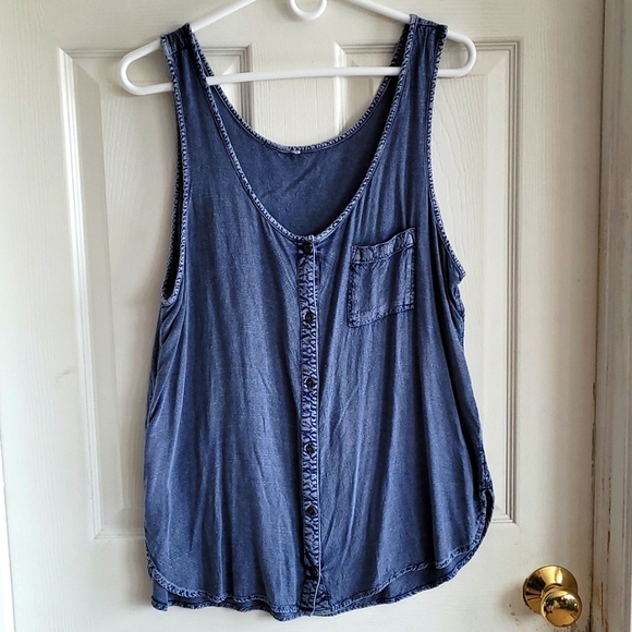 Macy's Blue Jean "look" Tank - Picture 2 of 14